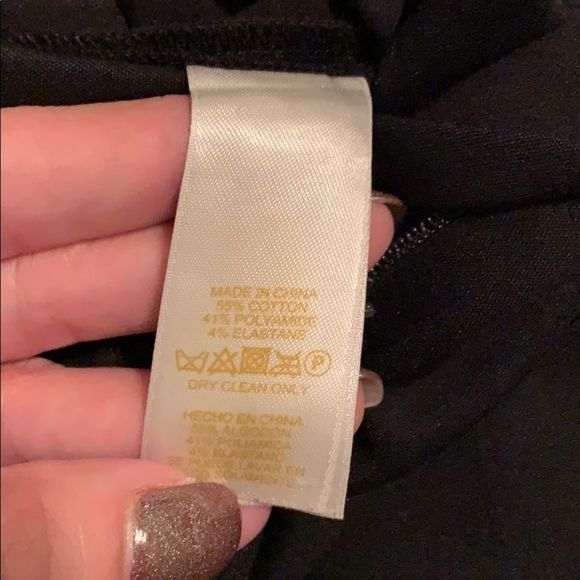 NWOT Kate Spade black stretch ankle pants. - Picture 6 of 6